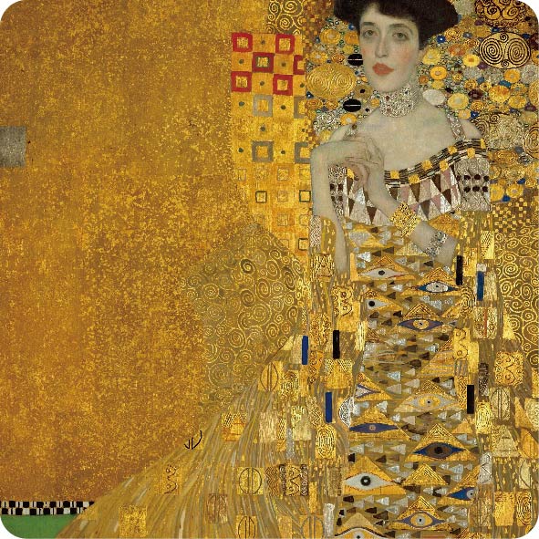 コースター 8003 10×10cm 2枚組 【名画集 クリムト】